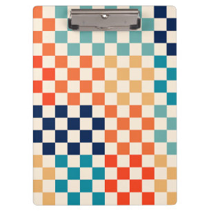Porte-bloc Classic Retro À damiers Checkerboard Motif B