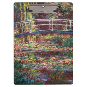 Porte-bloc Claude Monet - Eau Lily étang, Harmonie rose
