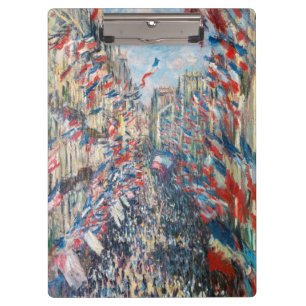 Porte-bloc Claude Monet - La Rue Montorgueil - Paris