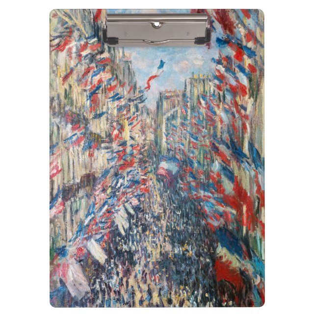Porte-bloc Claude Monet - La Rue Montorgueil - Paris (Devant)