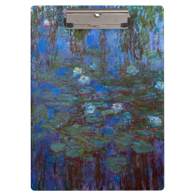 Porte-bloc Claude Monet - Lys d'Eau Bleue (Devant)