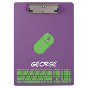 Porte-bloc Clavier, souris et crayon vert