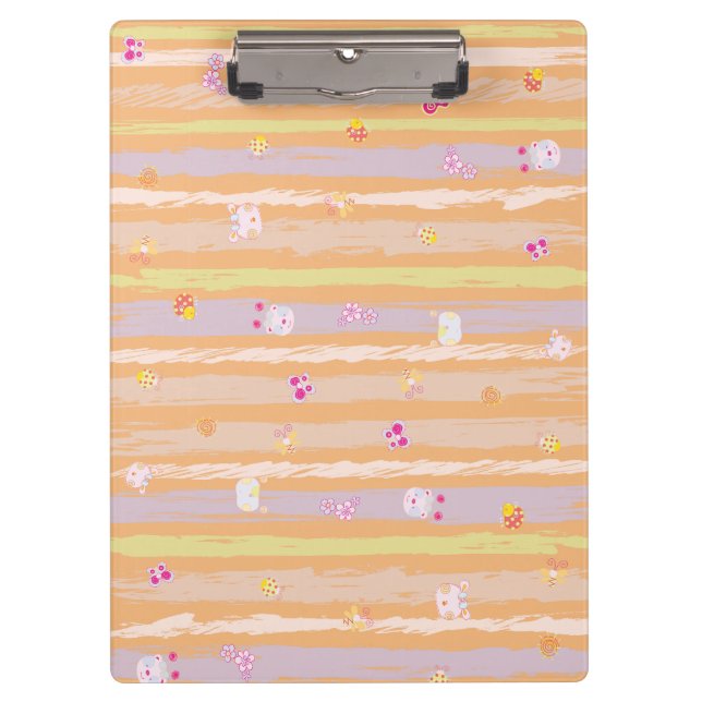 Porte-bloc Clipboard – Baby Joy & Creatures Pastel Animal  (Devant)
