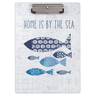 Porte-bloc Coastal   Home is By the Sea