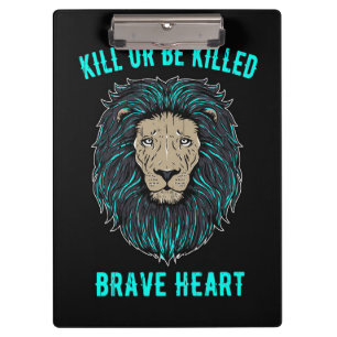 Porte-bloc Coeur Lion brave