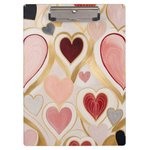 Porte-bloc Coeurs d'amour