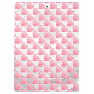 Porte-bloc Coeurs roses