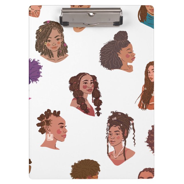 Porte-bloc Coiffures de filles noires (Devant)