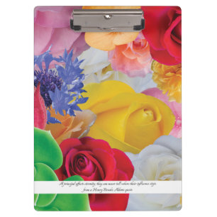 Porte-bloc Collage de fleur, pour des principaux - porte -