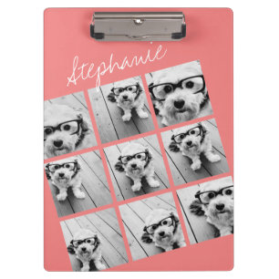 Porte-bloc Collage photo de Coral Instagram avec 9 photos