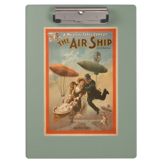 Porte-bloc Comédie de farce musicale, le théâtre 2 de bateau (Devant)