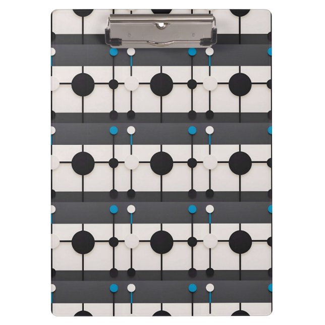 Porte-bloc Composition géométrique abstraite avec cercles (Devant)