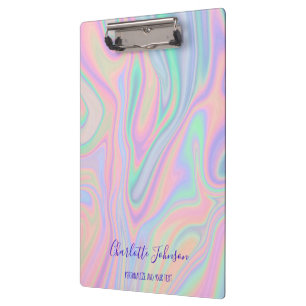 Porte-bloc Conception de couleurs Unicorn Iridescendant liqui