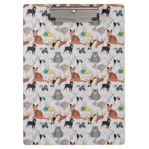 Porte-bloc Conception de motif de chiens et chats mignons