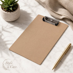 Porte-bloc Conception de planchette à pince en papier kraft p