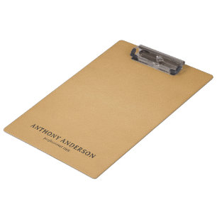 Porte-bloc Conception de texture en faux cuir doré