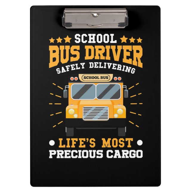 Porte-bloc Conducteur de bus scolaire en toute sécurité (Devant)