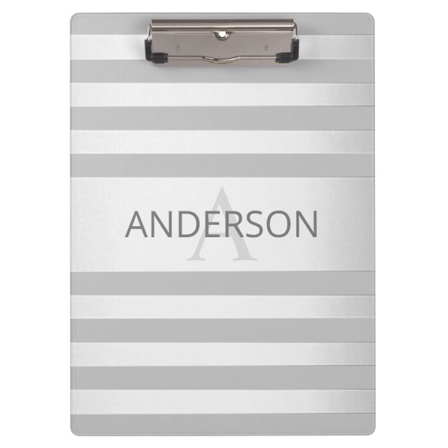 Porte-bloc Contemporain Faux Argent Ombre Gris (Devant)