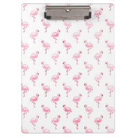 Cool rose Tropical Flamingo Patte sur blanc