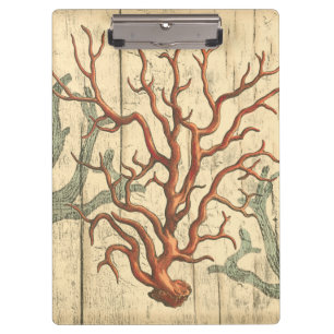 Porte-bloc Corail en bois et petit