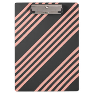 Porte-bloc Corail et charbon de bois cinq bandes motif