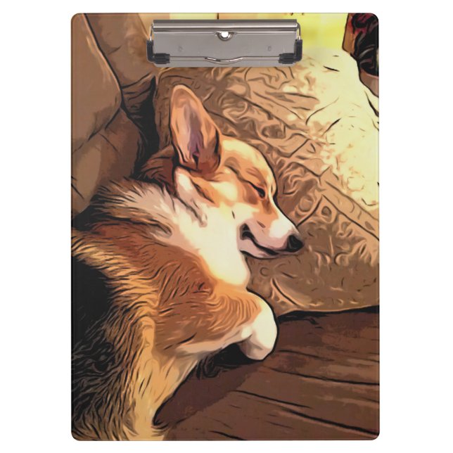 Porte-bloc Corgi de sommeil Gallois (Devant)