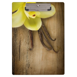 Porte-bloc Cosses et fleur de vanille au-dessus d'arrière -