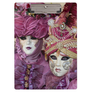 Porte-bloc Costume de carnaval pourpre, Venise