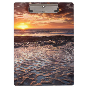 Porte-bloc Coucher de soleil à la plage, Californie