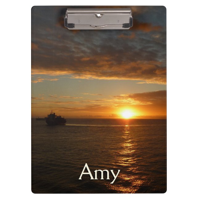 Porte-bloc Coucher de soleil sur la mer II (Devant)