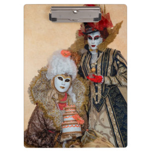 Porte-bloc Couple en costume de Carnaval, Venise