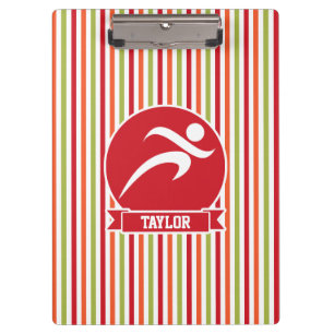 Porte-bloc Coureur, Coureur ; Rouge, Vert, Orange