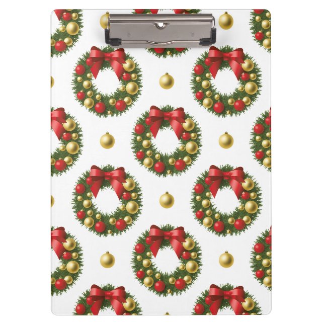 Porte-bloc Couronnes de Noël (Devant)