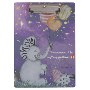 Porte-bloc Couverture "Eleze Elephant & Polka Hen"