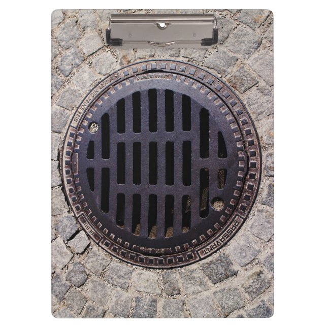 Porte-bloc Couvre-trou et route pavée (Devant)