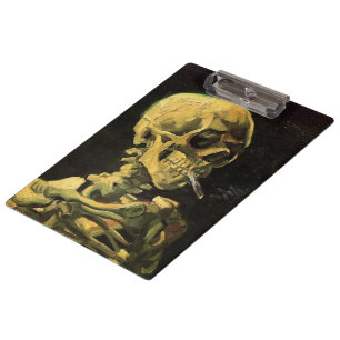 Porte-bloc Crâne avec cigarette brûlante par Vincent van Gogh