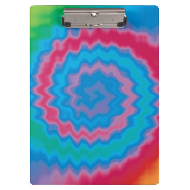 Porte-bloc Cravate teint super rétro tourbillon motif cool (Devant)