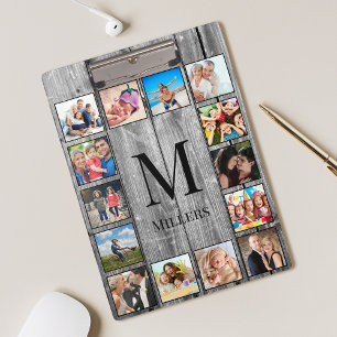 Porte-bloc Create Your Custom Photo Collage Rustic Farmhouse