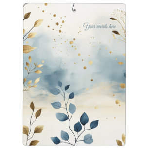 Porte-bloc Créez Vos Propres Feuilles D'or D'été Minimalistes