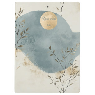Porte-bloc Créez Votre Propre Floral Minimaliste de Lune Doré