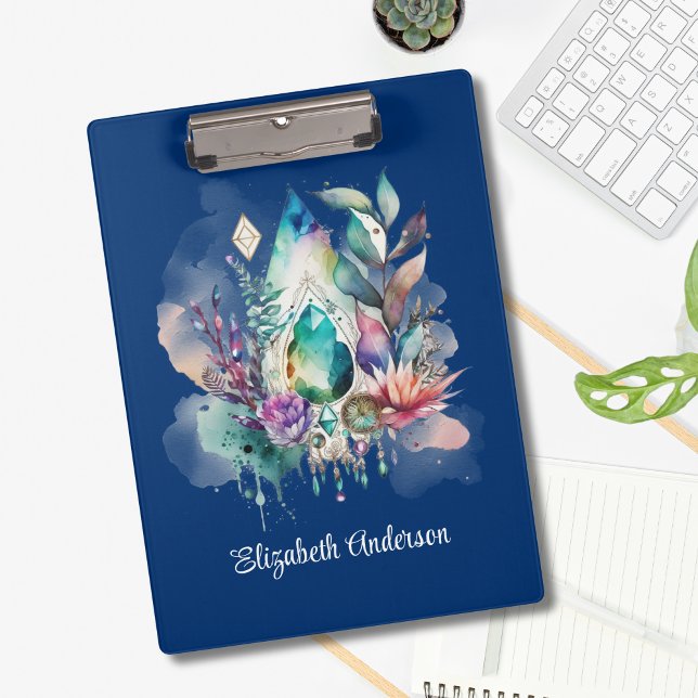 Porte-bloc Cristaux magiques Boho Navy Dreamcatcher (Créateur téléchargé)