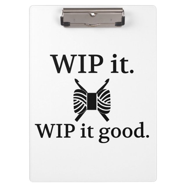 Porte-bloc Crochet ・ WIP It Good Crafts (Devant)