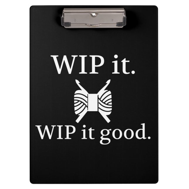 Porte-bloc Crochet ・ WIP It Good Crafts {Dark} (Devant)