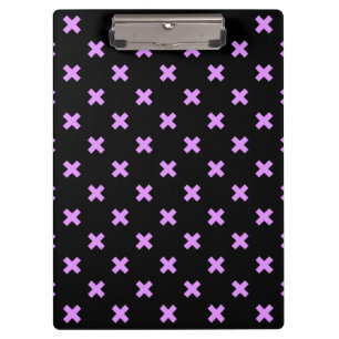Porte-bloc Crochets Lilac sur noir