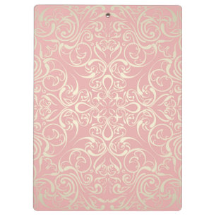 Porte-bloc Cru, rose, floral, victorian, or, élégant, motif