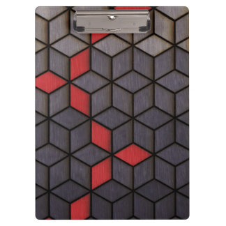 Porte-bloc Cubes rouges noirs gris