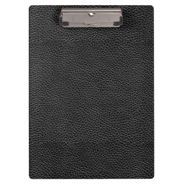 Porte-bloc Cuir noir de Faux (Devant)