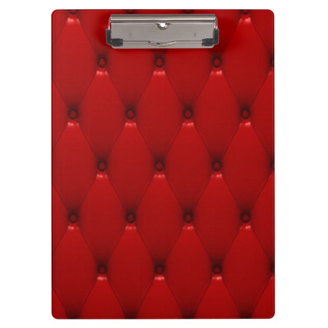 PORTE-BLOC CUIR ROUGE (Devant)