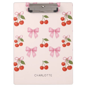 Porte-bloc Cute Aquarelle Cerry Bow Coquette Motif