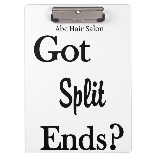 Porte-bloc Cute Beauty Salon Barbershop Clipboard  (Devant)
